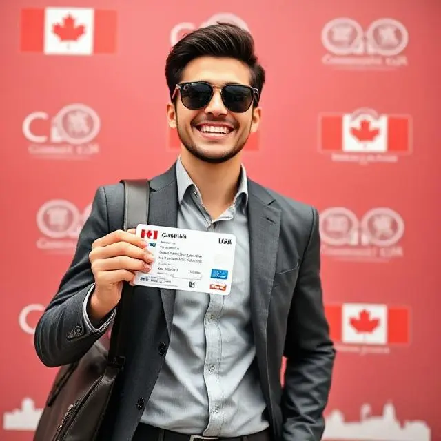 Personnes heureuses ayant obtenu leur visa